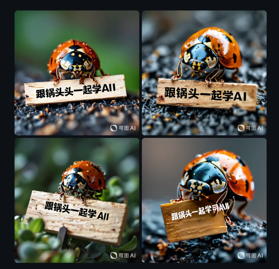 解决AI生成中文字图片难题的AI工具，用可图（Kolors）生成带中文汉字的图片