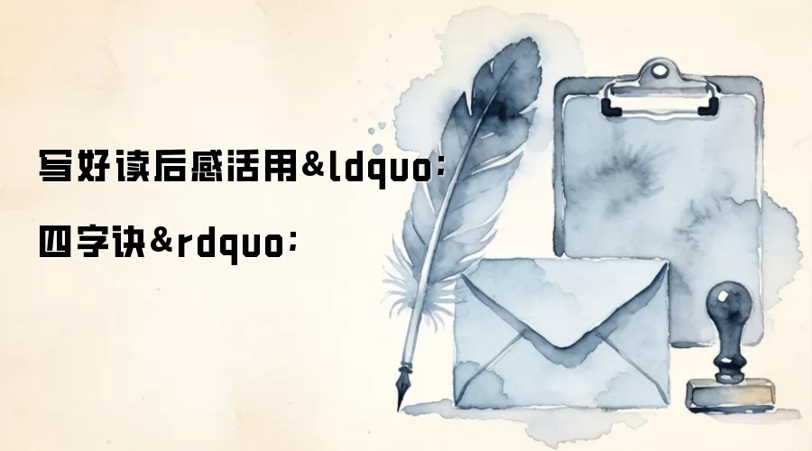写好读后感活用&ldquo;四字诀&rdquo;