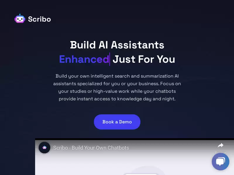 Scribo AI : 无代码AI平台，构建生成式AI助手