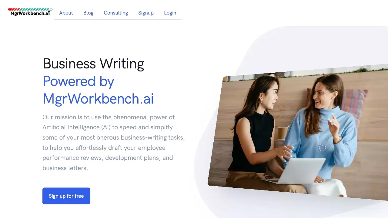 MgrWorkbench.ai : 简化商业写作，加速绩效评估