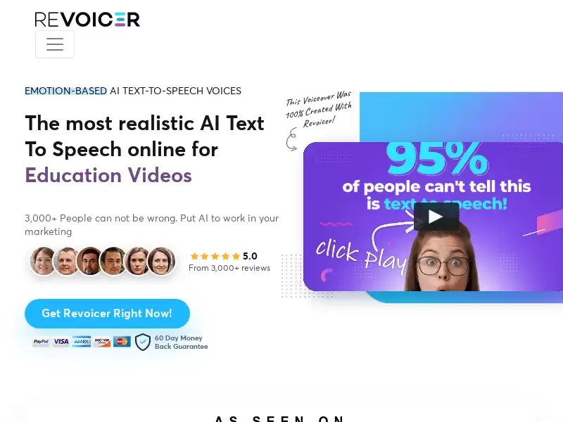 Revoicer : AI语音转文字在线工具