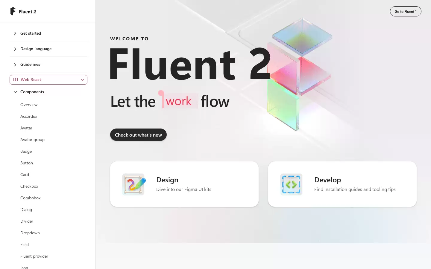 Go to Fluent 1 : 流畅设计系统