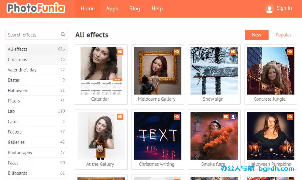PhotoFunia-免费的在线图片编辑器