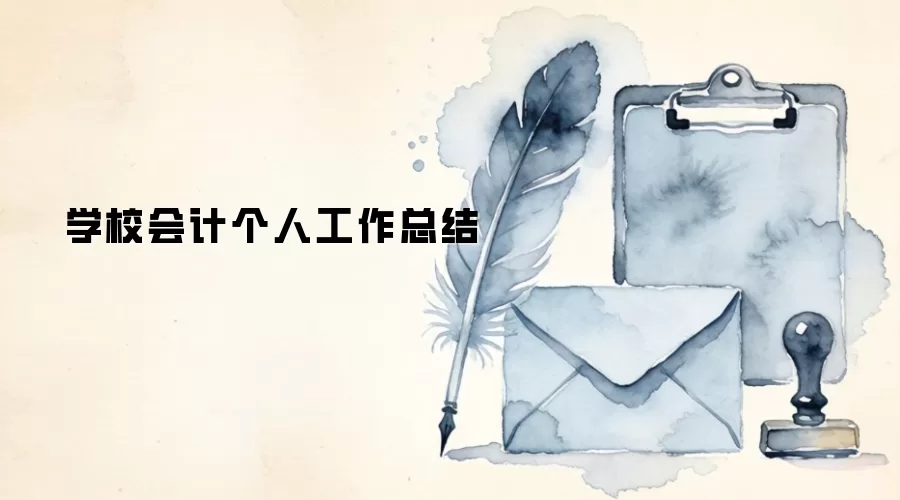 学校会计个人工作总结