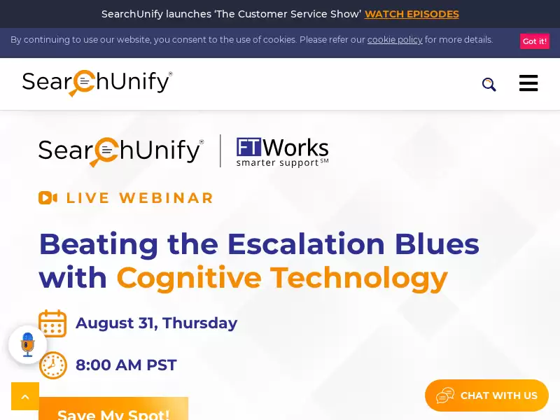 SearchUnify : 企业级搜索和分析平台