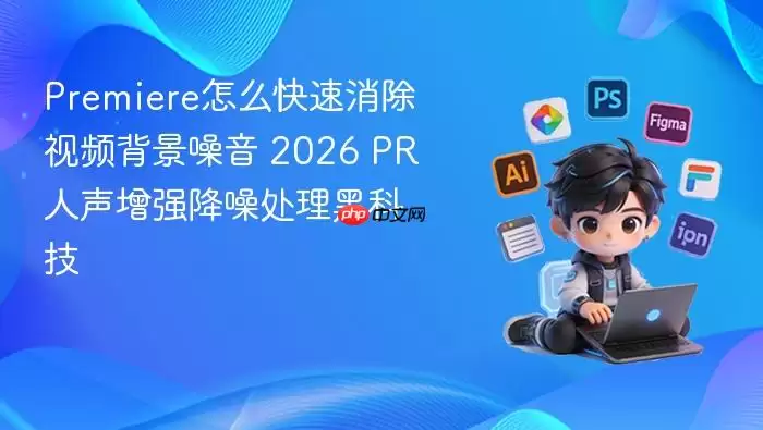 premiere怎么快速消除视频背景噪音 2026 pr人声增强降噪处理黑科技