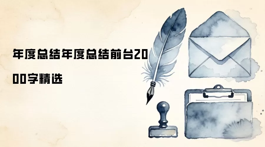 年度总结年度总结前台2000字精选