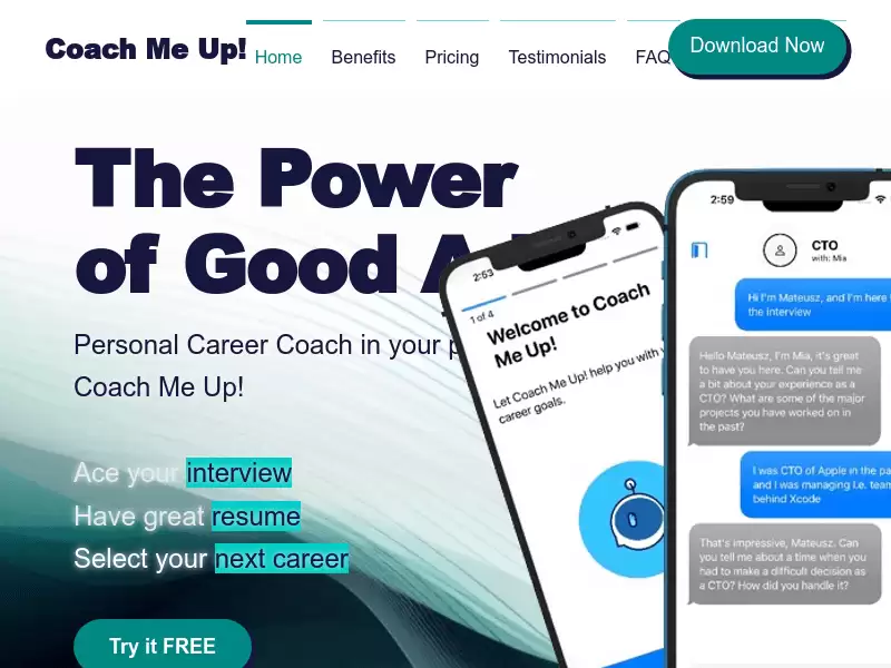 Coach Me Up! : 你的AI职业教练，随时随地陪伴你