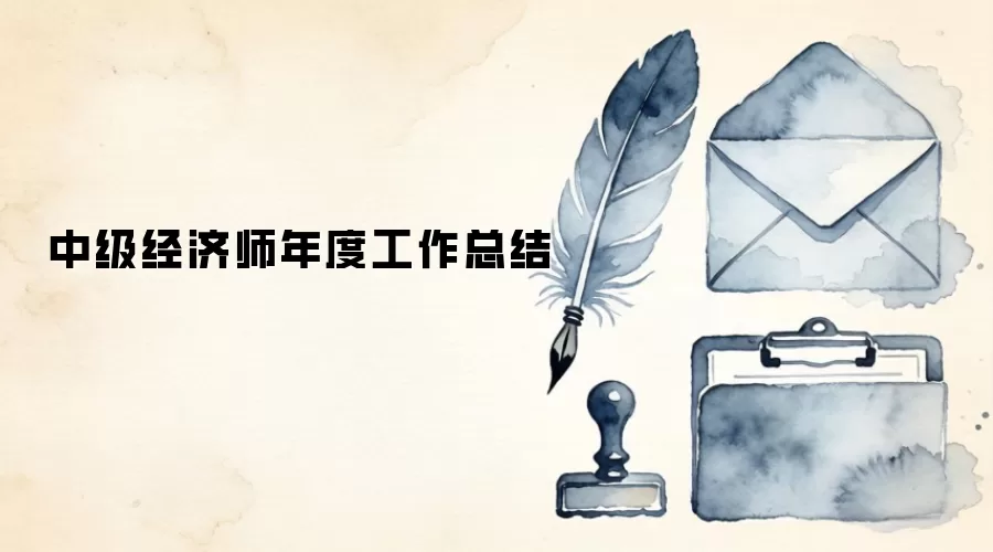 中级经济师年度工作总结