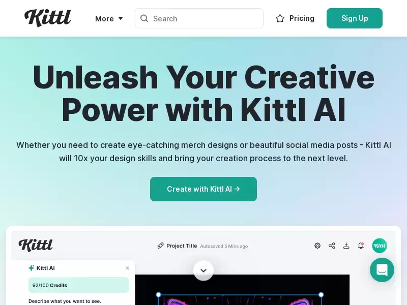 Kittl AI : 解锁你的创意力量，使用Kittl AI进行设计