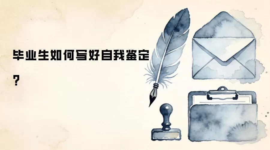 毕业生如何写好自我鉴定？
