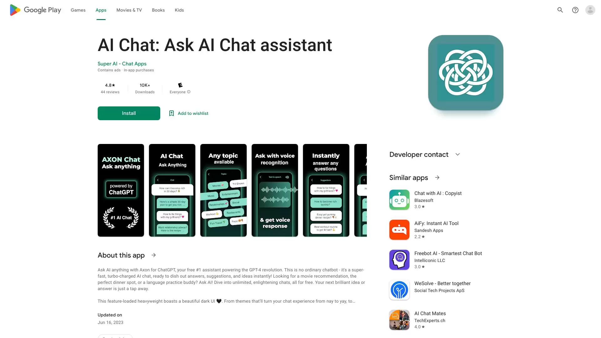 AI Chat : GPT-4, GPT-3无限制聊天助手