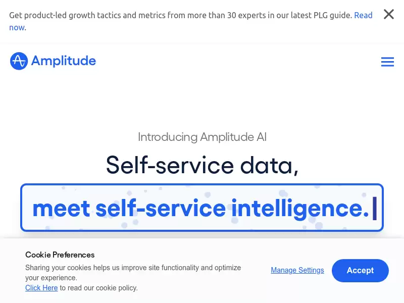 Amplitude AI : 智能化的自助数据分析工具