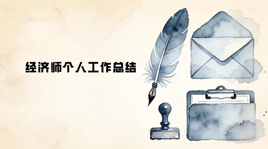 经济师个人工作总结