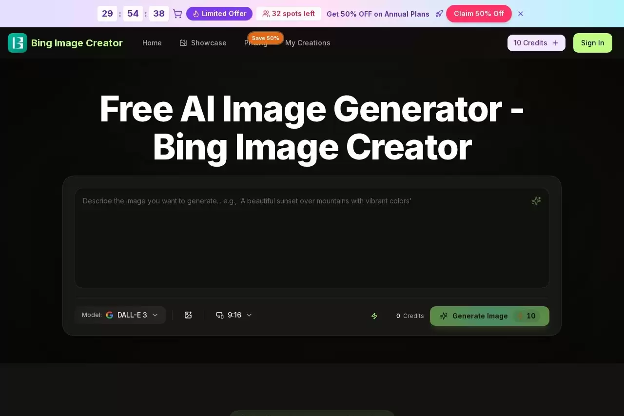 Bing Image Creator-免费试用、收费介绍、效果评测、官网入口及在线体验、APP下载和教程