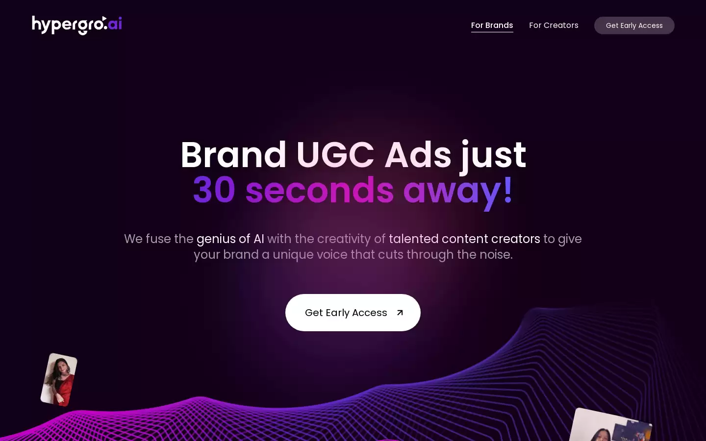 Hypergro : AI驱动的UGC视频广告