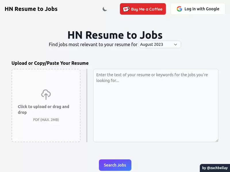 Hnresumetojobs : 将Hacker News 