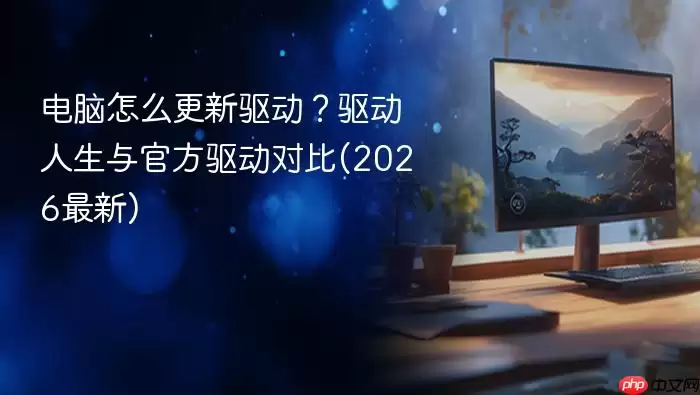 电脑怎么更新驱动？驱动人生与官方驱动对比(2026最新)