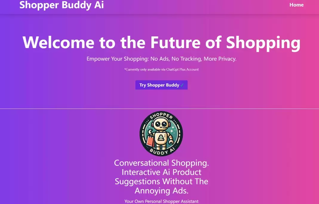 Shopping Buddy：免费AI购物助手，提供个性化推荐和即时问答，让购物更加便捷和愉快