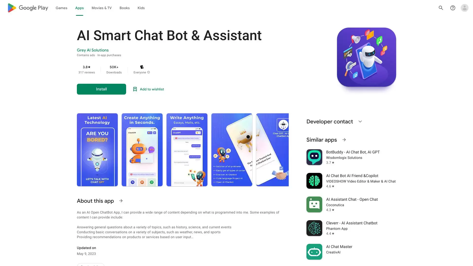 AI Smart Chat Bot & Assistant : OpenChat: 聊天GPT AI，智能AI聊天机器人助手