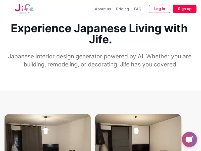 Jife : AI驱动的日本室内设计生成器