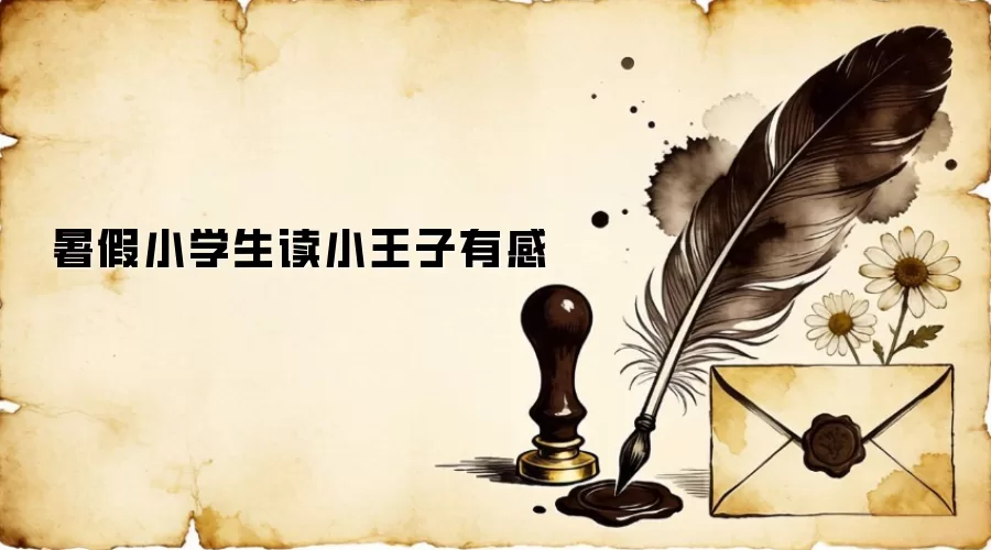 暑假小学生读小王子有感