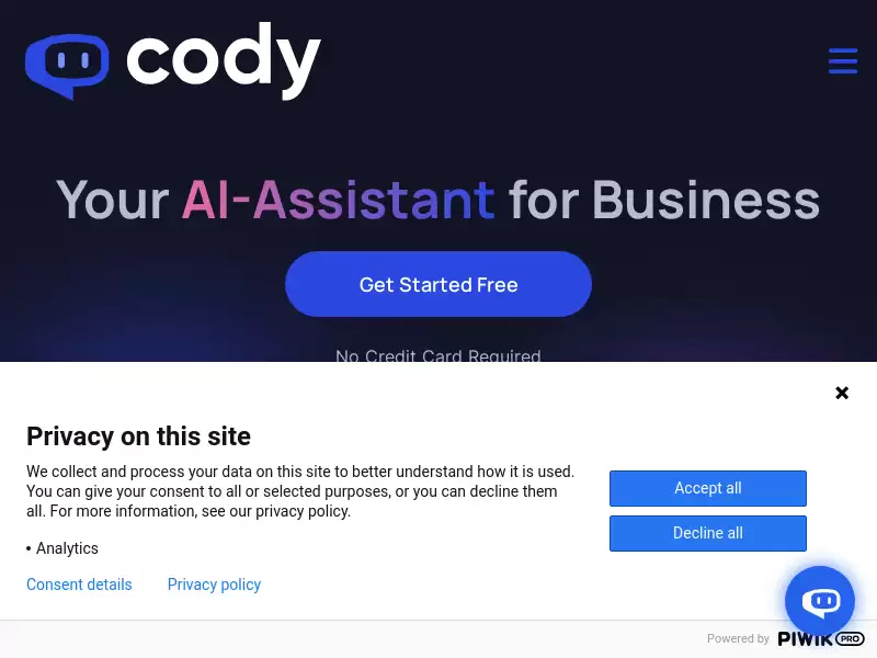 Cody : 智能AI助手，基于知识库，助力企业团队