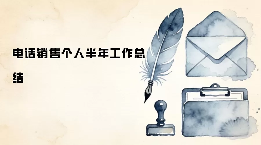 电话销售个人半年工作总结