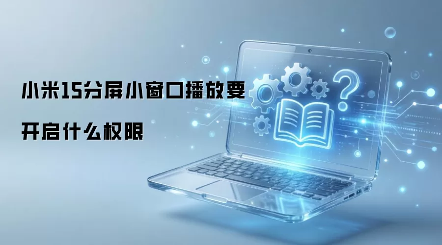 小米15分屏小窗口播放要开启什么权限