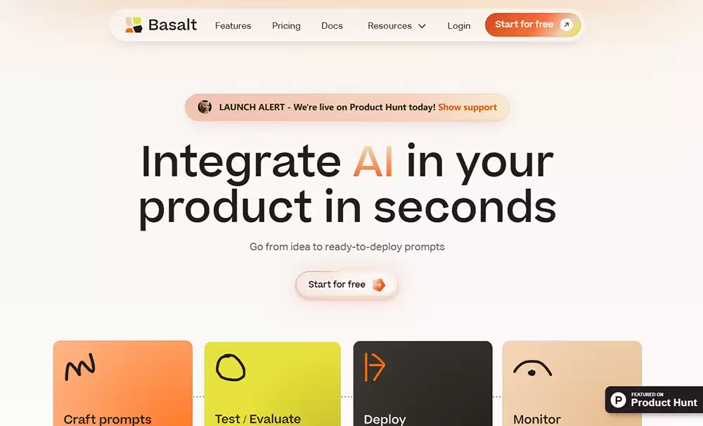 Basalt: 快速构建、测试并部署可靠的AI功能-免费试用、收费介绍、效果评测、官网入口及在线体验、APP下载和教程
