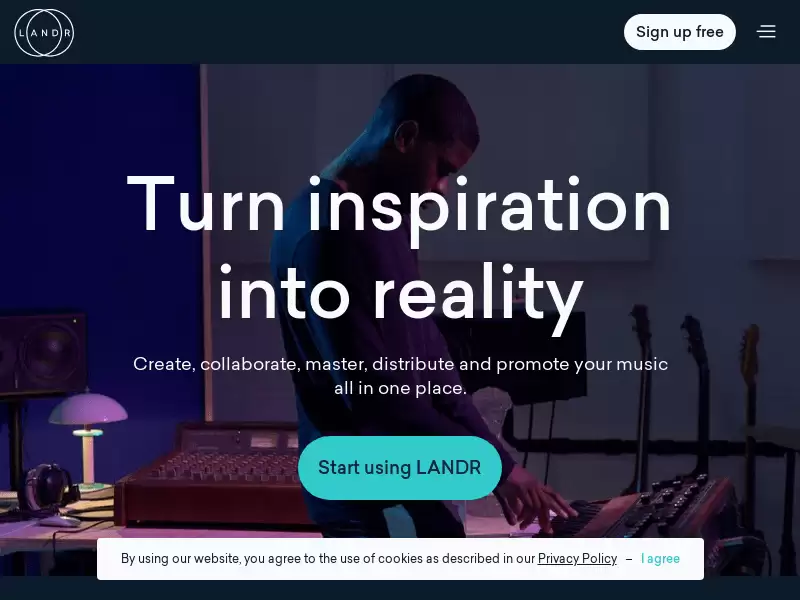 Landr : LANDR：创作者的创意工具