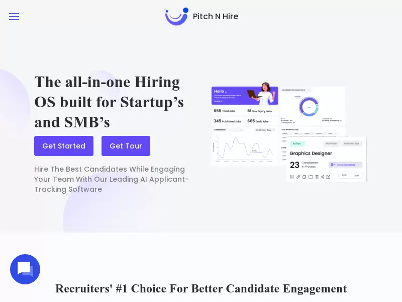 Pitch N Hire Applicant Tracking Software : AI招聘管理系统