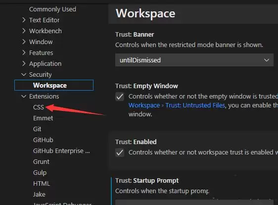 VSCode颜色函数中的lint参数同意在哪里设置
