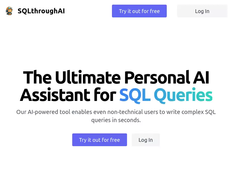 SQLtoughAI : 智能AI助手，轻松编写复杂SQL查询