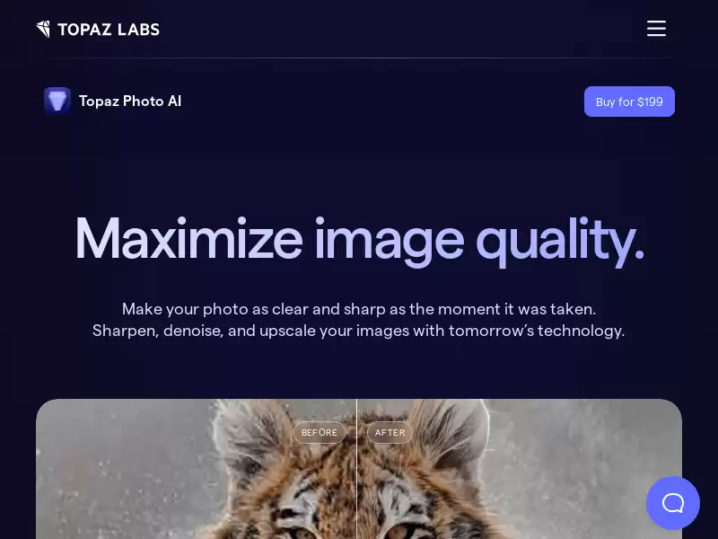 Topaz Photo AI : 利用AI提升图像质量，让好照片更出色。