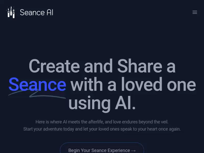 Seance AI : AI沟通已故亲友
