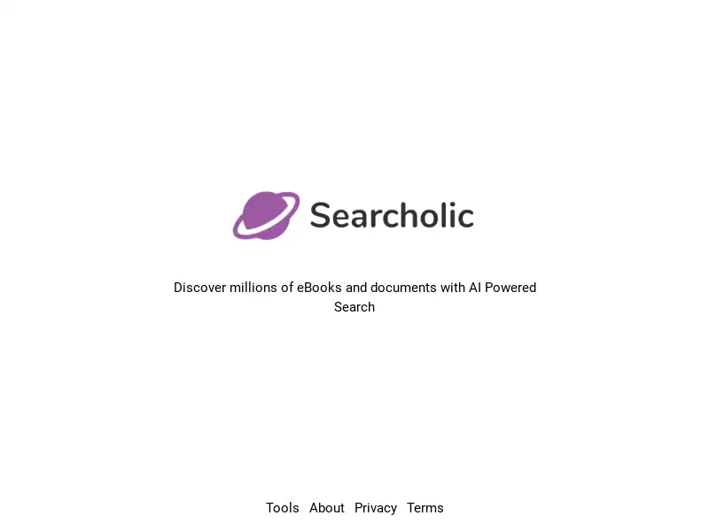 Searcholic - AI Powered Search Engine : AI 动力搜索引擎，发现数百万电子书和文档