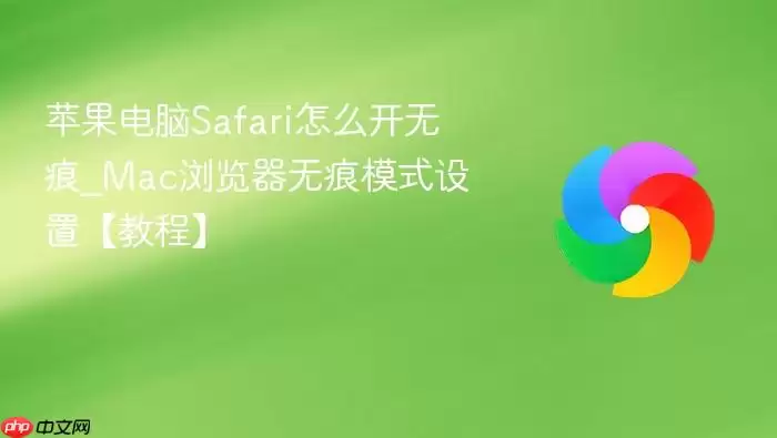 苹果电脑Safari怎么开无痕_Mac浏览器无痕模式设置【教程】