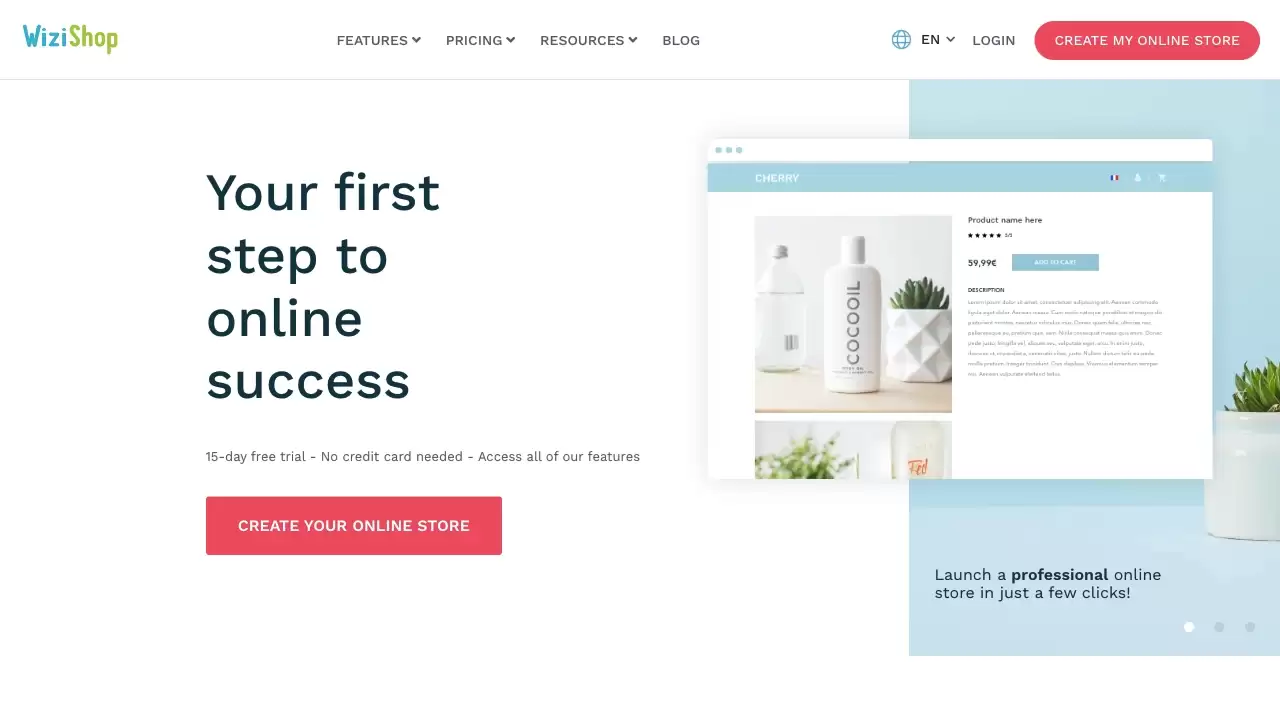 WiziShop : 创建您的在线商店