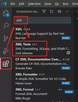 VSCode如何格式化XML