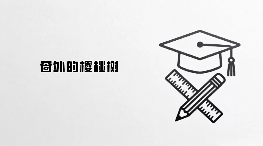 窗外的樱桃树