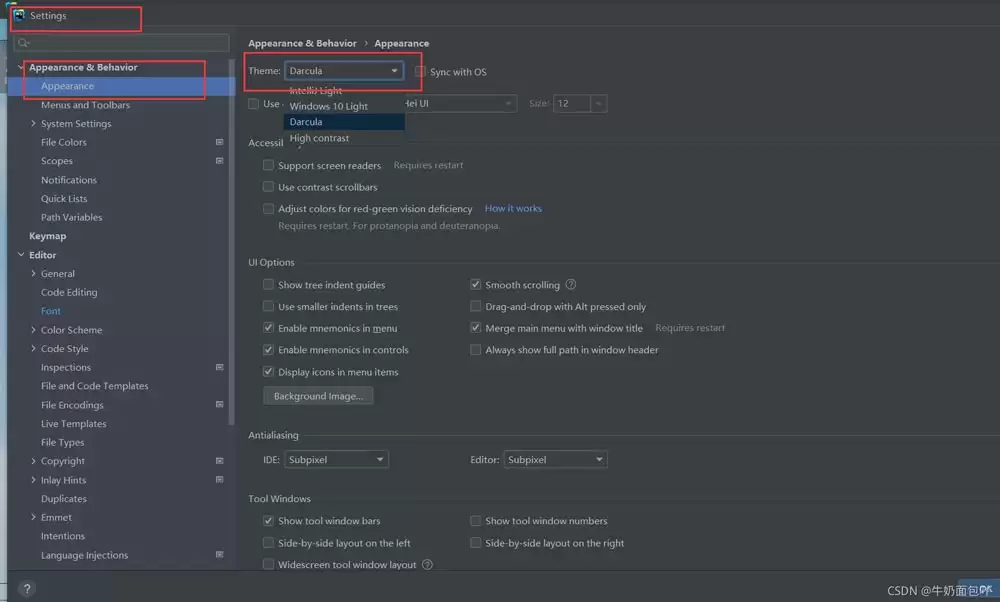 webstorm怎么修改字体大小和背景颜色及图片