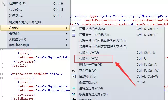 visualstudio字母怎么切换大小写