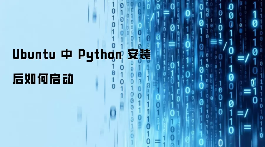 Ubuntu 中 Python 安装后如何启动