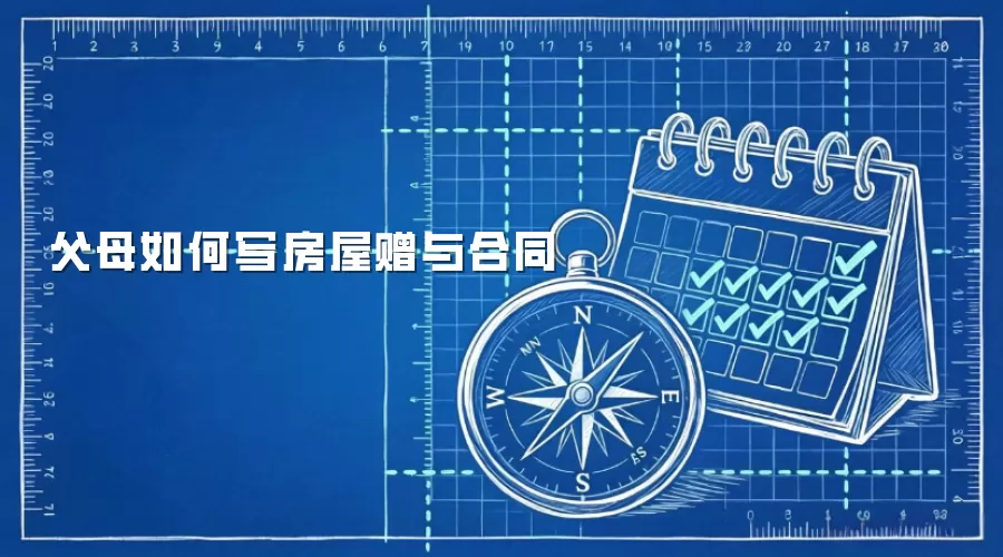 父母如何写房屋赠与合同