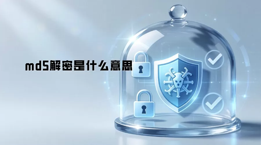 md5解密是什么意思