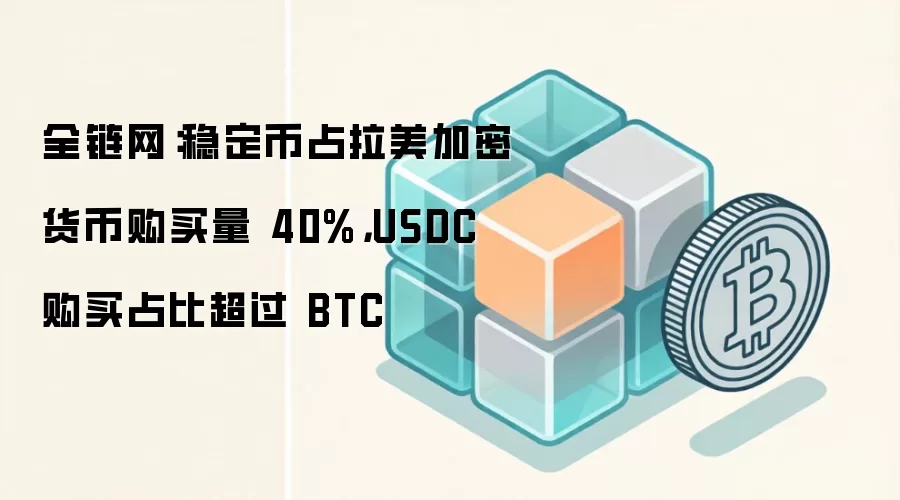 全链网：稳定币占拉美加密货币购买量 40%，USDC 购买占比超过 BTC