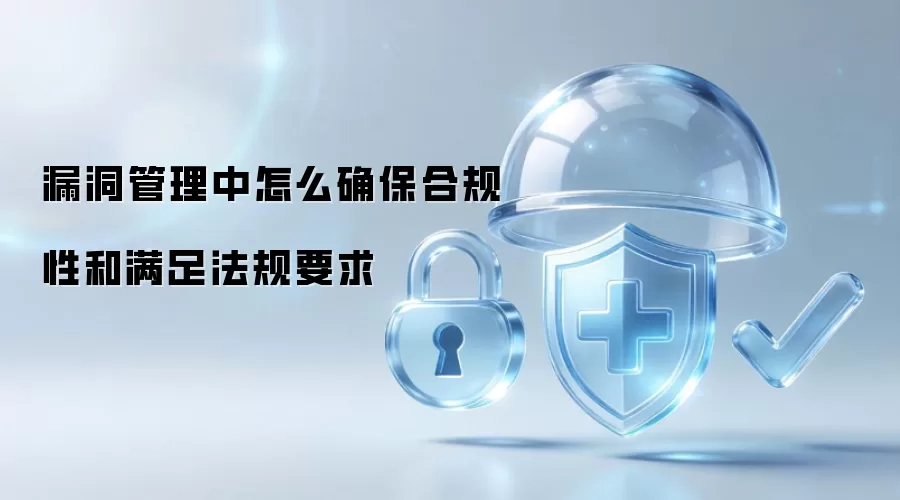 漏洞管理中怎么确保合规性和满足法规要求