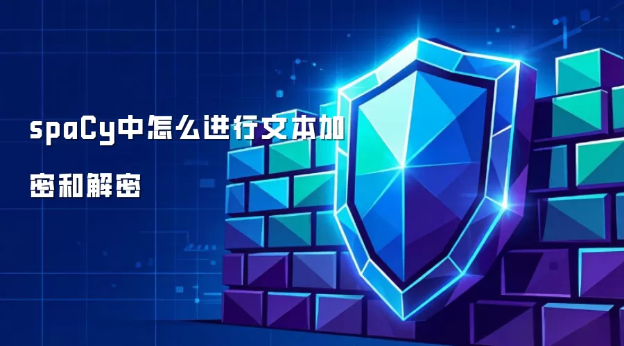spaCy中怎么进行文本加密和解密