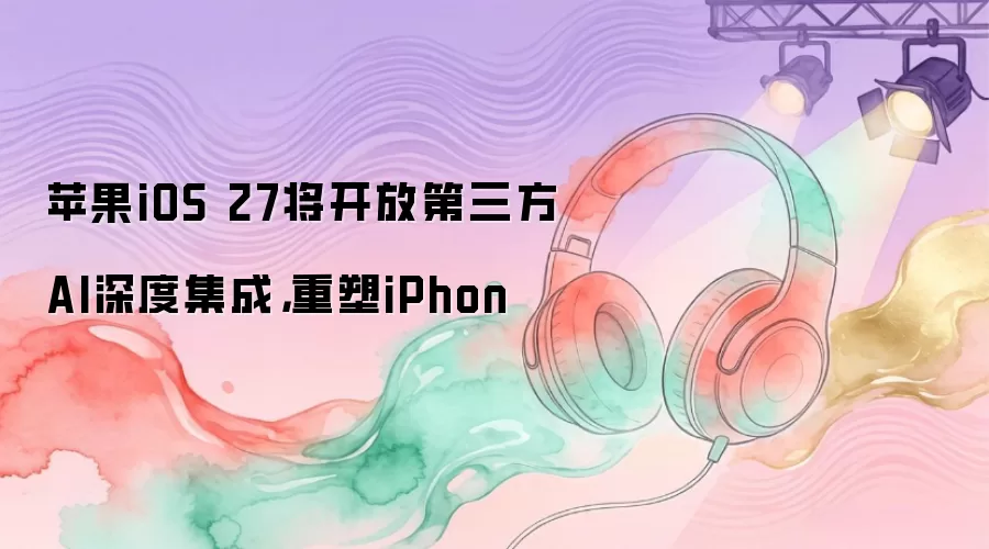 苹果iOS 27将开放第三方AI深度集成，重塑iPhon